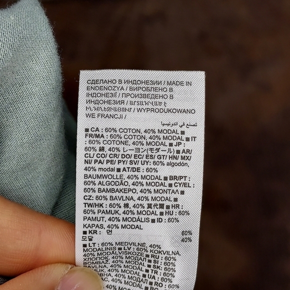 GAP graphic tee tshirt crew neck short sleeve teal turquoise blue peach XL - Picture 7 of 8